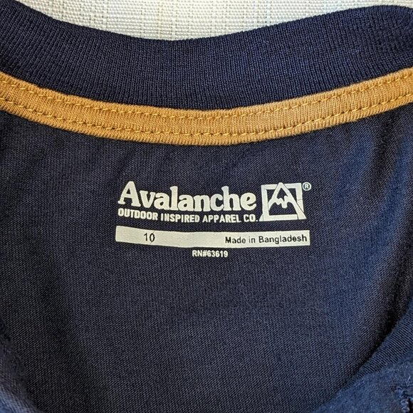 Avalanche Outdoor Inspired Apparel Co. Kids Navy Blue Hiking Camping T Shirt‎ - Picture 2 of 9